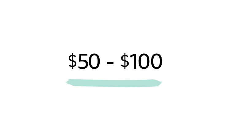 $50-$100