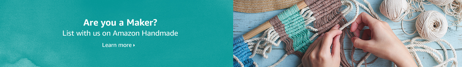 Are you a Maker? List with us on Amazon Handmade