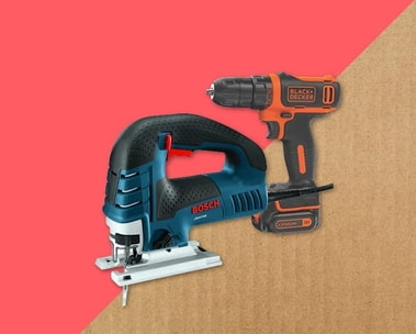 Bosch and Makita power drill with transportation bag and accessories. Save up to 50% on Tools.