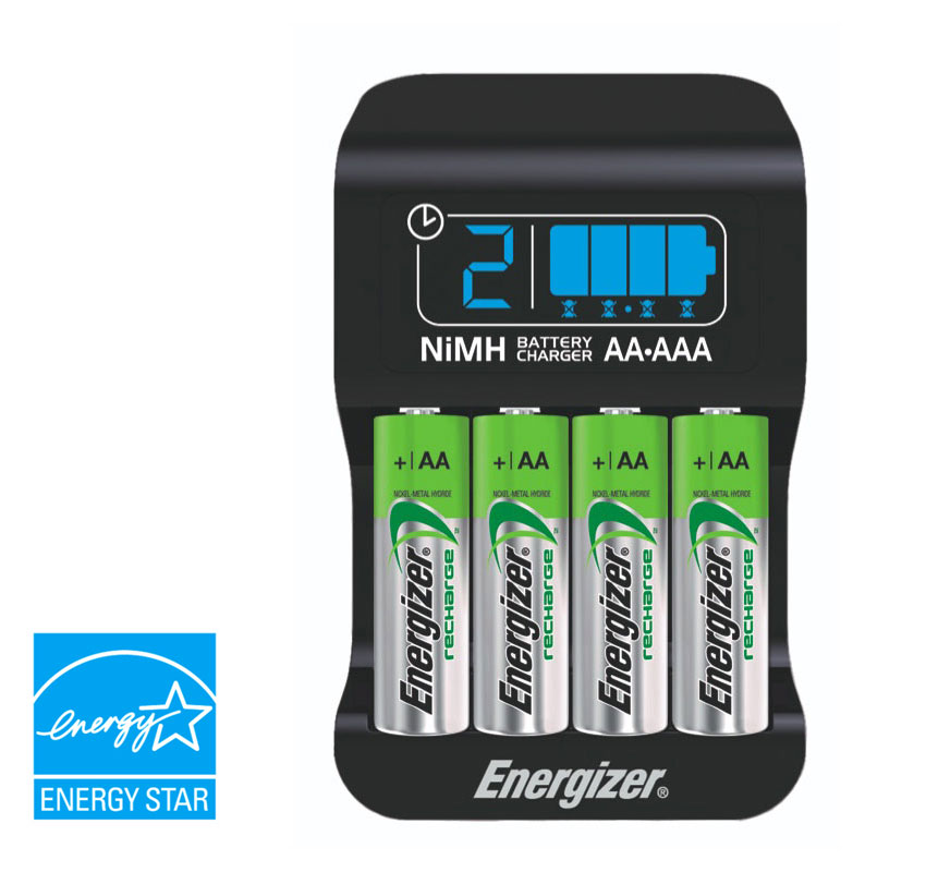 Energizer CHP4W84 Smart Recharge AA/AAA Charger with 8AA