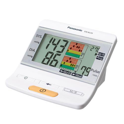 Panasonic EW3109W Portable Upper Arm Blood Pressure Monitor White/Grey