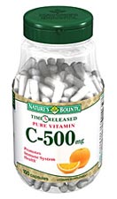 Nature s Bounty Pure Vitamin C-500 mg Time Released (100 Capsules)