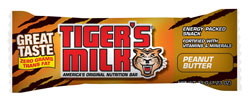 Schiff Tiger's Milk Nutrition Bar?? Peanut Butter 1.23-Ounce Bars in 24-Count Boxes Product Shot