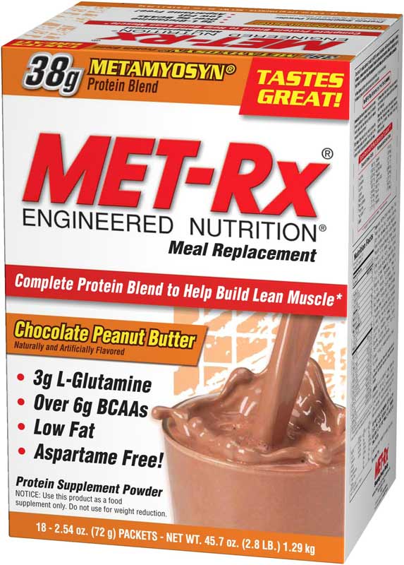 METRx Meal Replacement powder boxed Chocolate Peanut