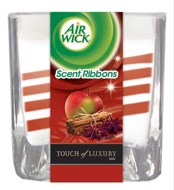 Air Wick Scent Ribbons Scented Candles, Apples and Sheer