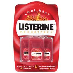 LISTERINE POCKETPACKS COOL MINT (Three 24-Count Dispensers, Pack of 6) Product Shot
