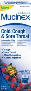 Children's Mucinex® Cold, Cough  Sore Throat Liquid Product Shot