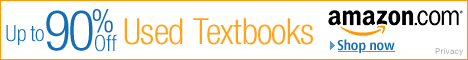 save 90 % for used textbooks