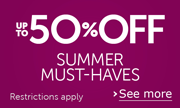 Up to 50% Off Shorts, Tees, Swim