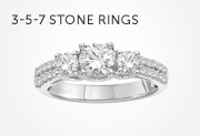 Three Five Seven Stone Rings