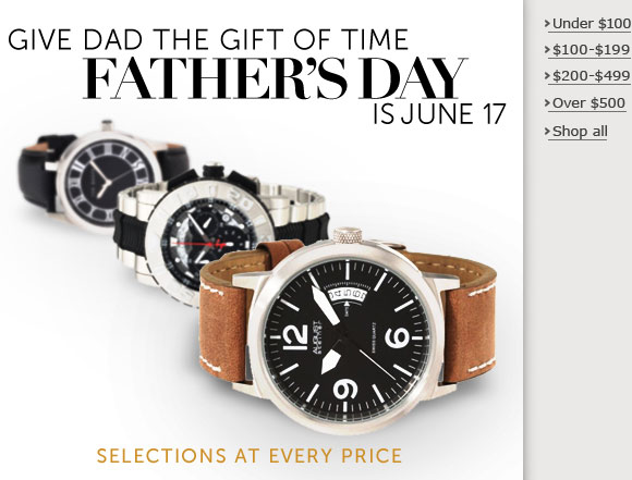 Give Dad the Gift of Time: Father's Day is June 17