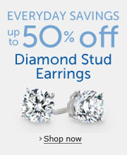 Everyday Savings: Up to 50% Off Diamond Stud Earrings