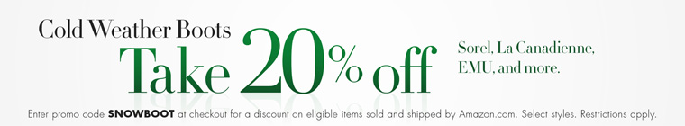 Deal of the Day: Take 20% off Cold Weather Boots