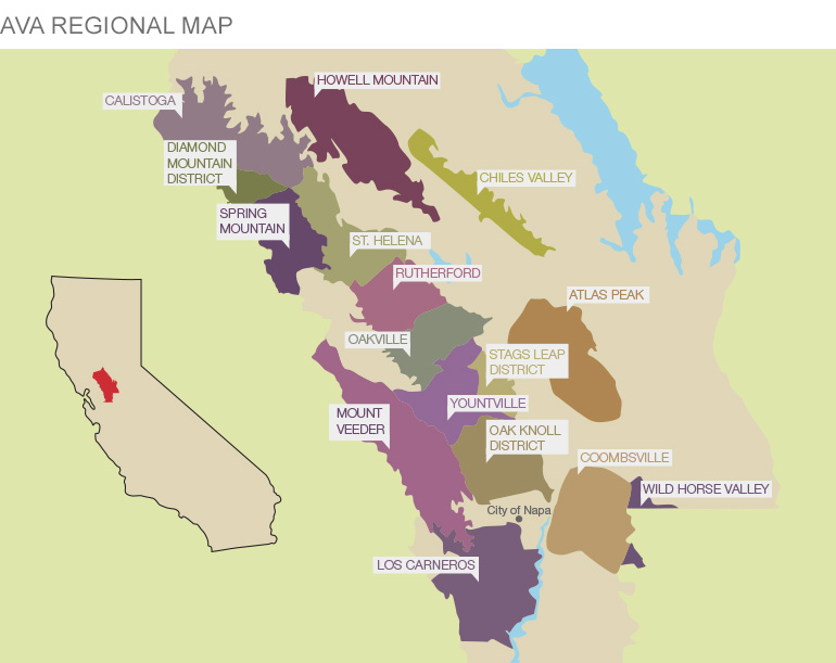Napa Valley Ava Map