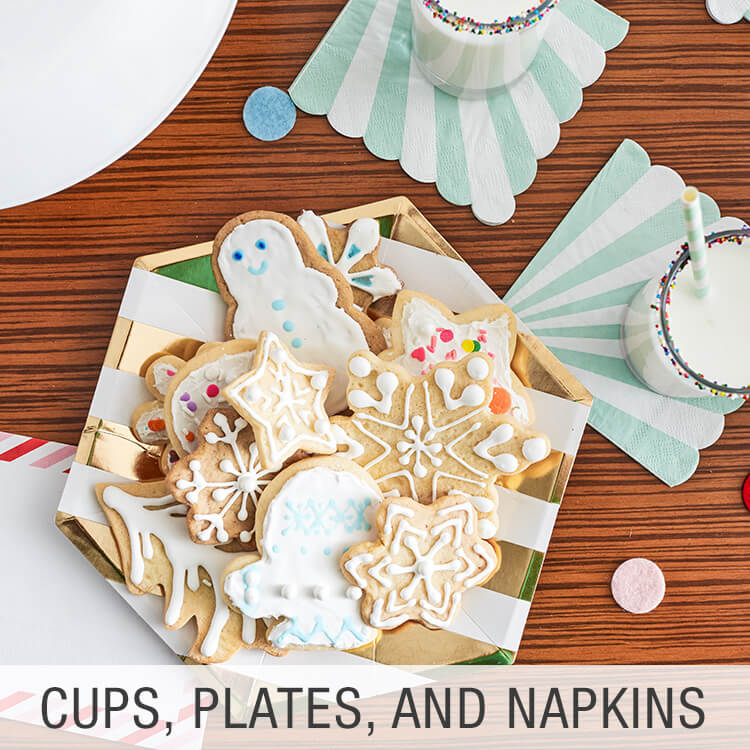 Plates, Cups and Napkins