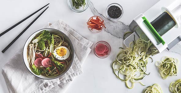 VEGETABLE PREP WITH SPIRALIZER