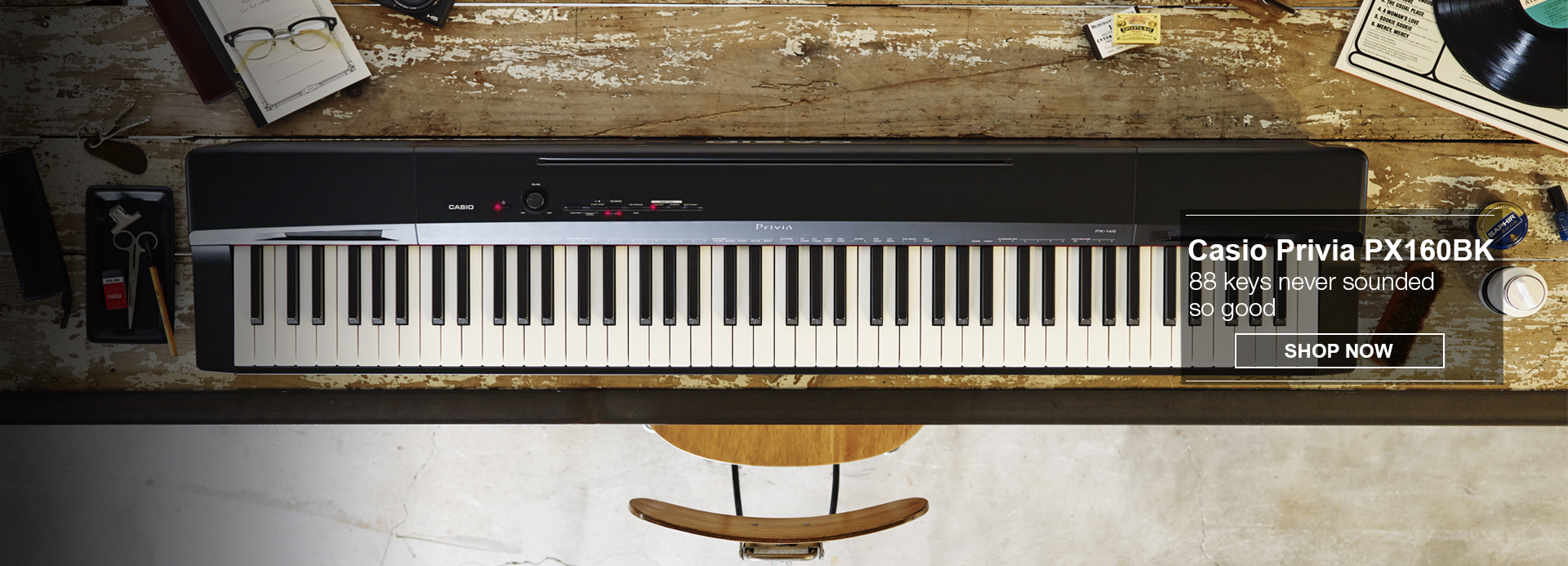 Shop the Casio Privia PX160BK