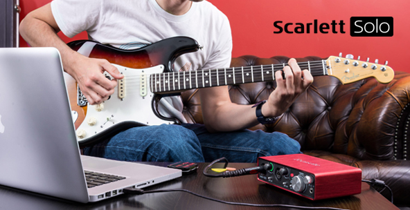 The Focusrite Scarlett Solo Audio Interface on Amazon.com