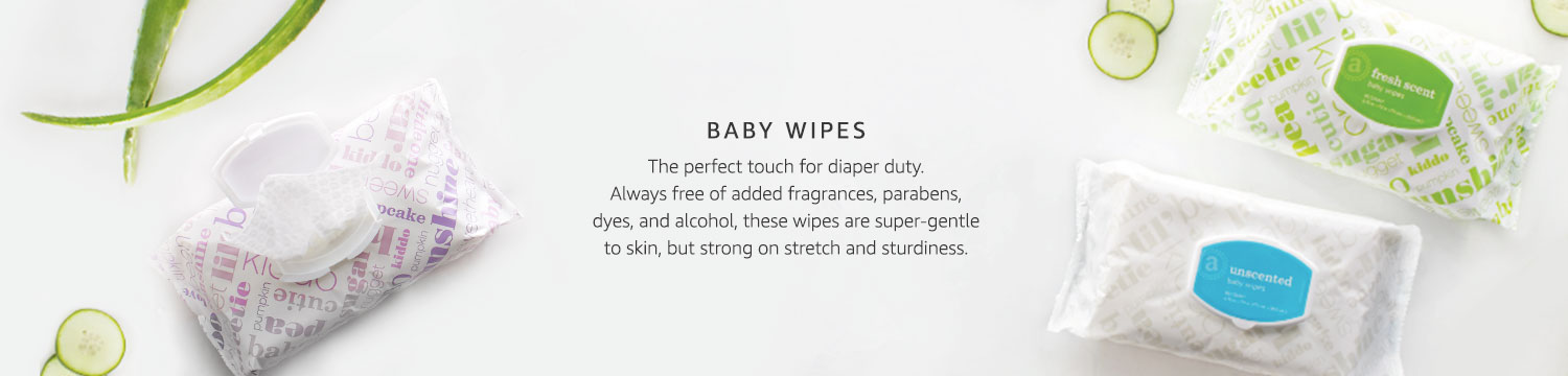 Amazon Elements Baby Wipes