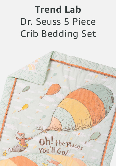 Trend lab doctor seuss 5 piece crib bedding set