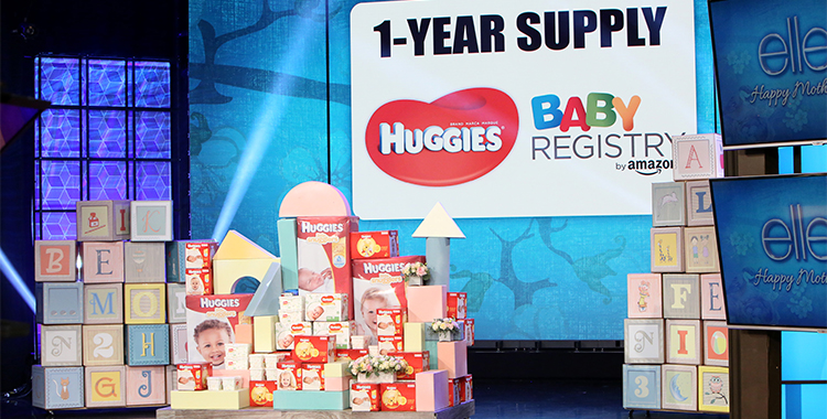 Image of a one year supply of Huggies from Baby Registry by Amazon.