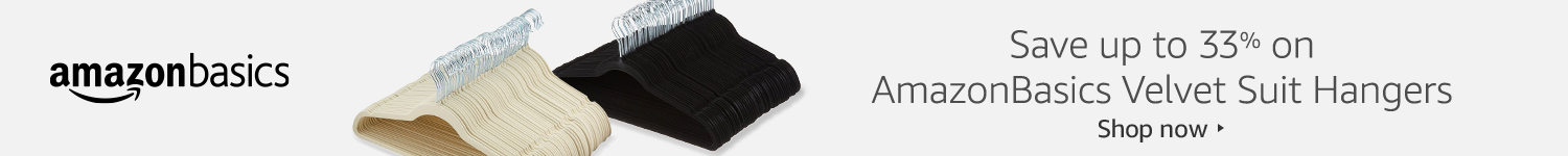 AmazonBasics Velvet Suit Hangers