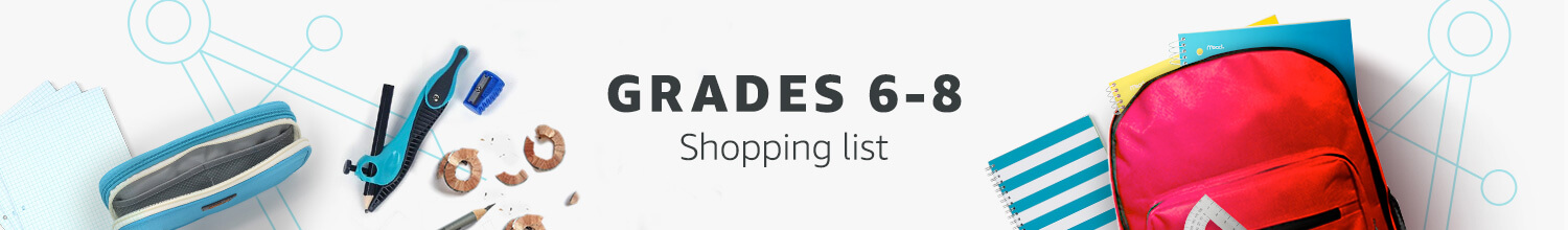 Grades 6-8 Shopping List