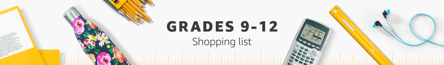 Grades 9-12 Shopping List