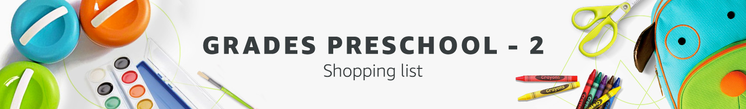 PreK - 2nd Grade School Lists
