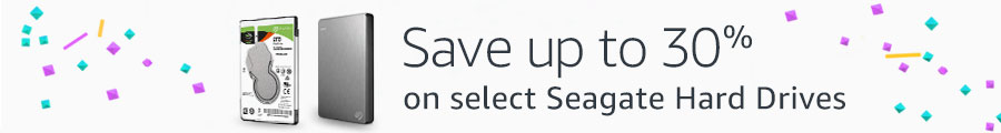 Up to 30% off select Seagate hard drives