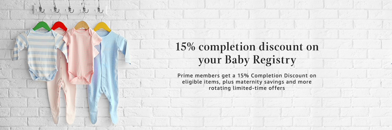 15% completion discount on your Baby Registry