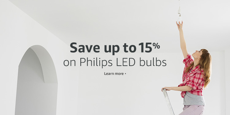 Save up to 15% on Philips LED bulbs
