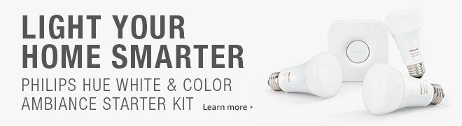 Philips Hue 464479 White and Color Ambiance A19 60W Equivalent Starter Kit