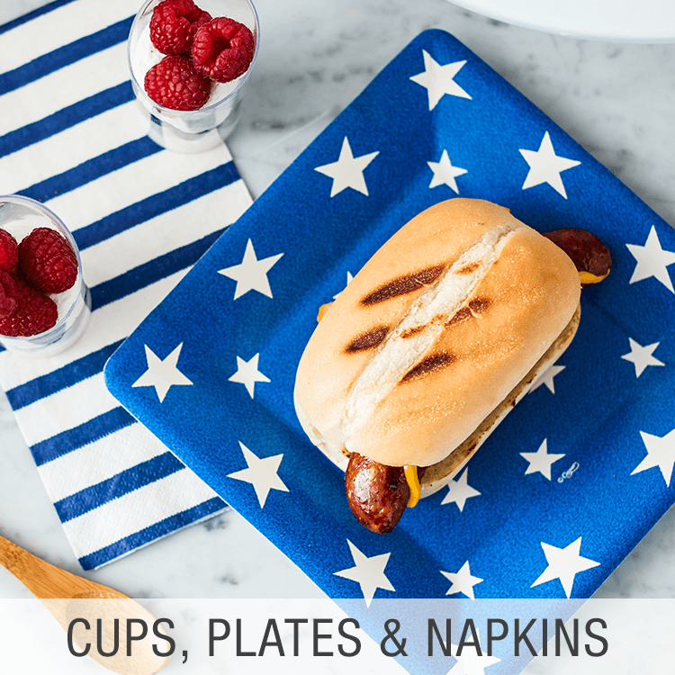 Cups, Plates &amp; Napkins