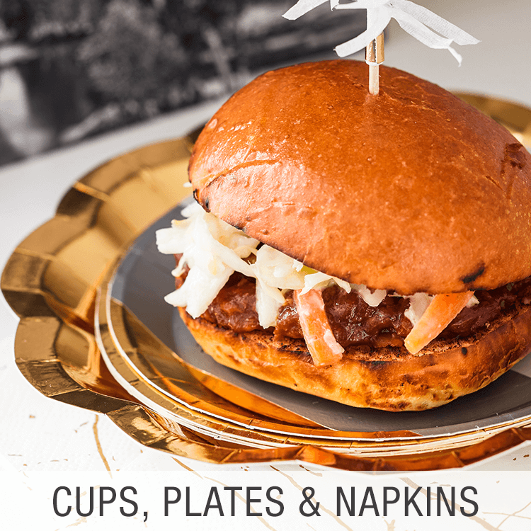 Cups, Plates &amp; Napkins