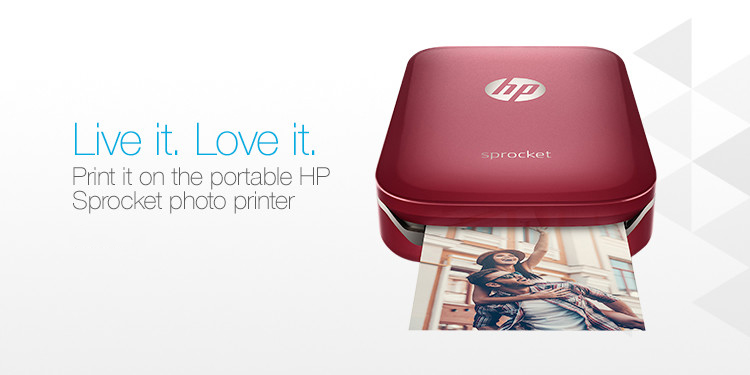 Live it. Love it. Print it on the portable HP Sprocket photo printer