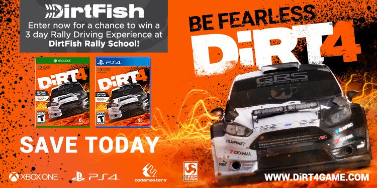 Dirt 4 Sweepstakes