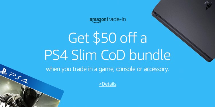 Trade-in and get $50 off PS4 Slim CoD bundle