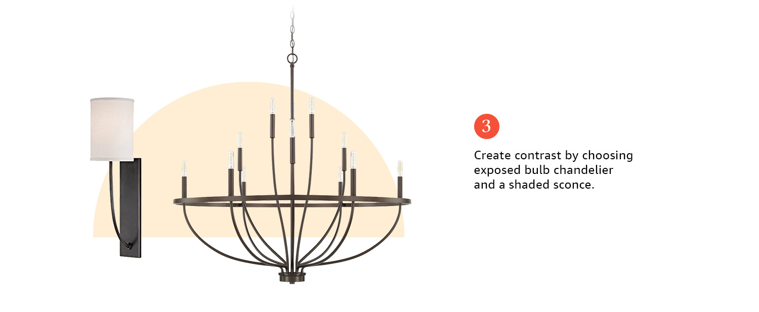 Design 101 pairing ceiling lights & sconces Home & Kitchen