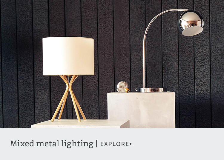 Mixed metal lighting