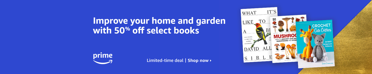 Improve your home and garden with 50% off select books
