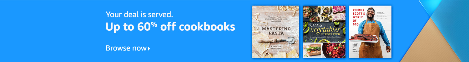 Your deal is served. Up to 60% off cookbooks
