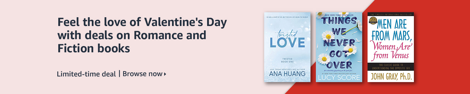 Feel the love of Valentine's Day with deals on Romance and Fiction books