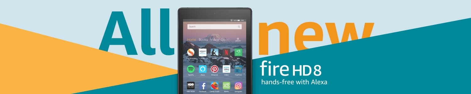 All-new fire HD 8. Hands-free with Alexa.