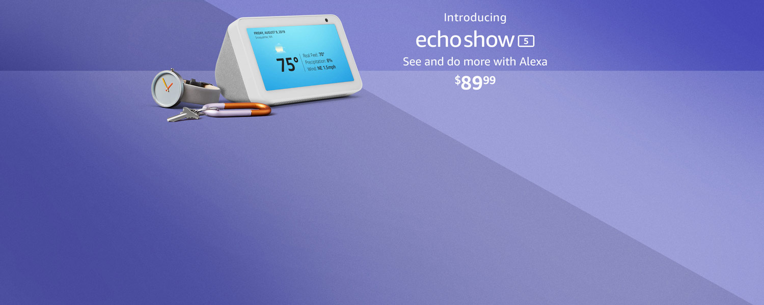 Amazon Com Online Shopping For Electronics Apparel Computers - introducing echo show 5 see and do more with alexa 89 99
