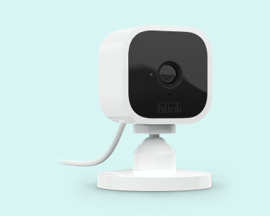 Blink Mini on Blue Background.