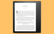 Kindle Oasis on orange background. Now $174.99