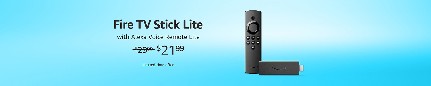 Fire TV Stick Lite with Alexa Voice Remote.