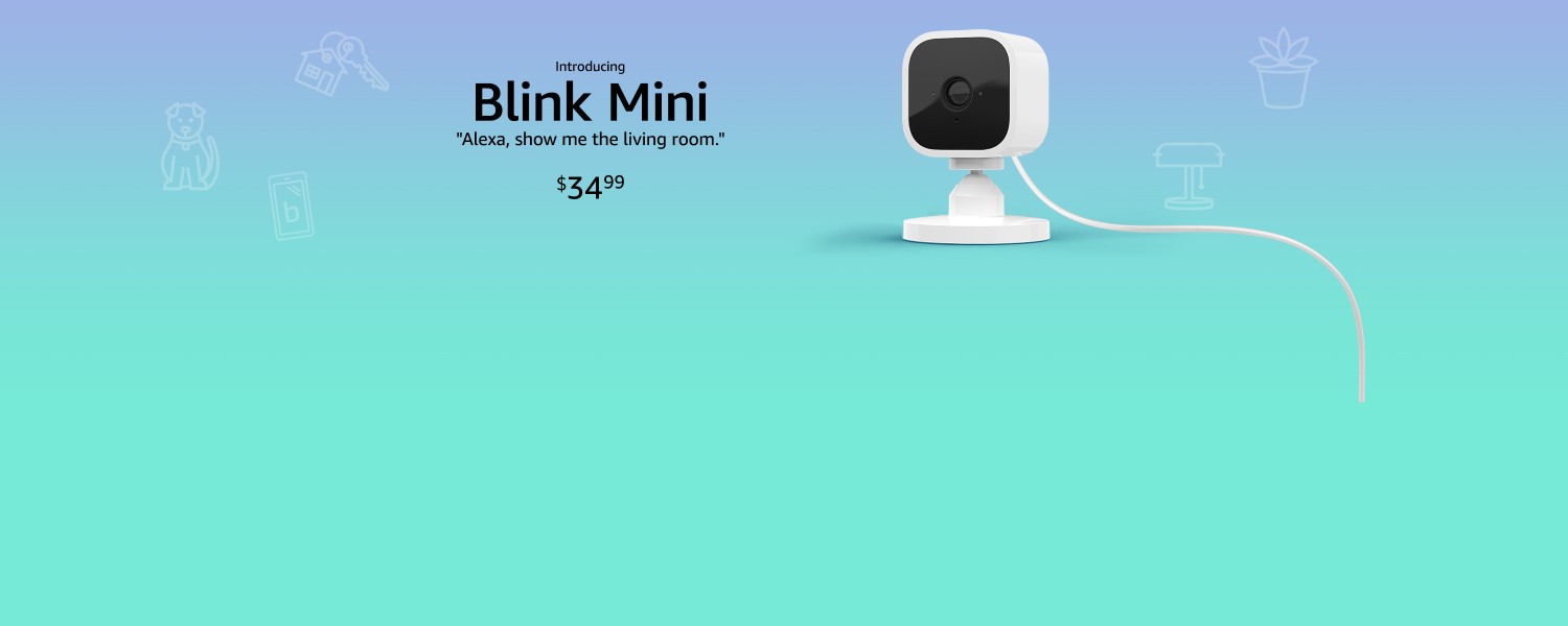 Introducing Blink Mini | Alexa, show me the living room.