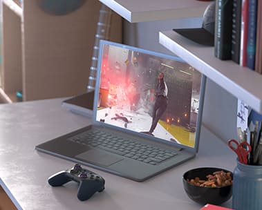 Image of laptop with Luna Controller